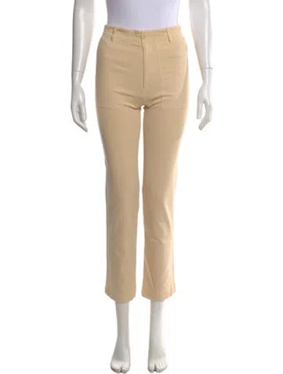 Pre-owned Kule Straight Leg Pants In Neutral