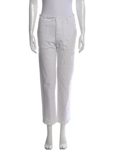 Pre-owned Kule Straight Leg Pants In Neutral