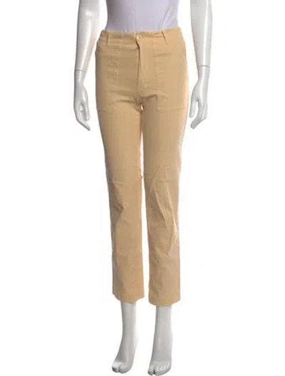 Pre-owned Kule Straight Leg Pants In Neutrals