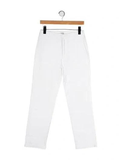 Pre-owned Kule Straight Leg Pants In White