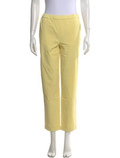 Pre-owned Kule Straight Leg Pants In Yellow