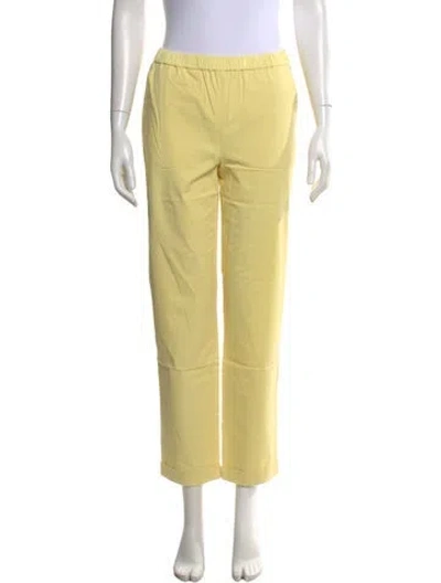Pre-owned Kule Straight Leg Pants In Yellow
