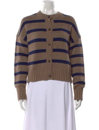 Pre-owned Kule Striped Crew Neck Sweater