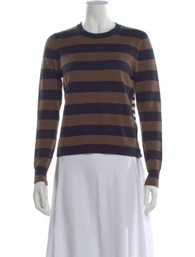 Pre-owned Kule Striped Crew Neck Sweater In Multi