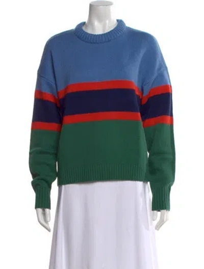 Pre-owned Kule Striped Crew Neck Sweater In Multi