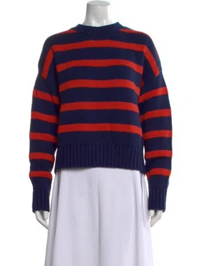 Pre-owned Kule Striped Crew Neck Sweater In Multi