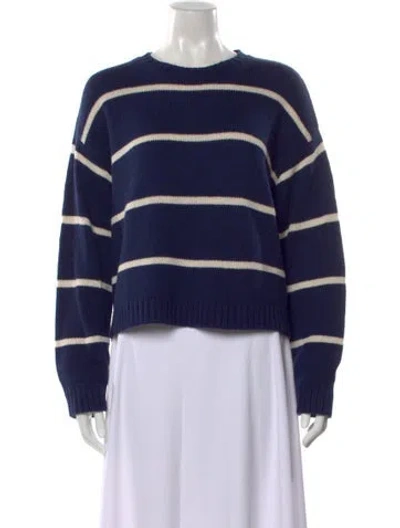 Pre-owned Kule Striped Crew Neck Sweater In Multi