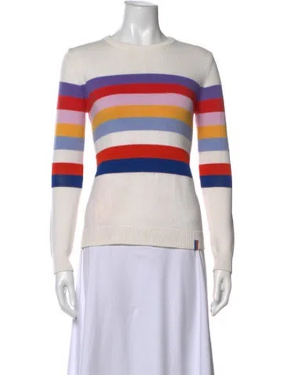Pre-owned Kule Striped Crew Neck Sweater In Multicolor