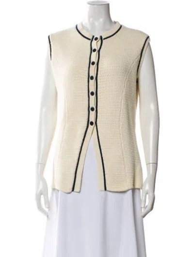 Pre-owned Kule Striped Crew Neck Sweater In Neutral