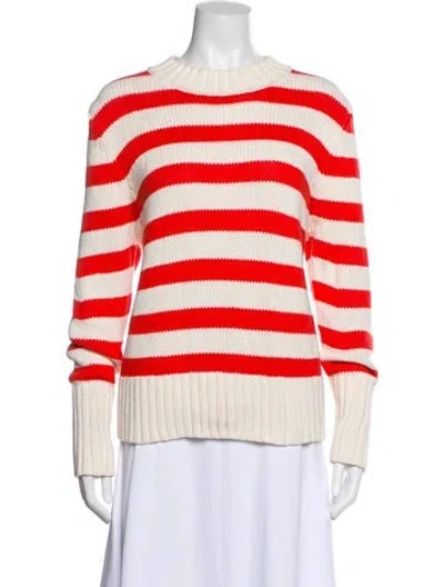 Pre-owned Kule Striped Crew Neck Sweater In Neutral