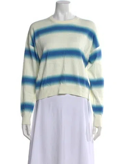 Pre-owned Kule Striped Crew Neck Sweater In Neutral