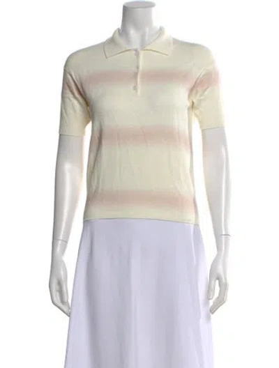 Pre-owned Kule Striped Crew Neck Sweater In Neutral