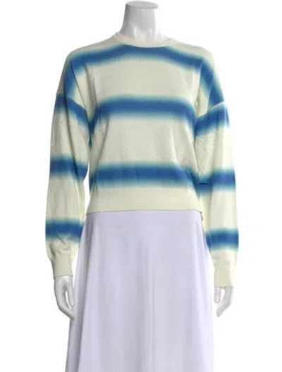 Pre-owned Kule Striped Crew Neck Sweater In Neutral