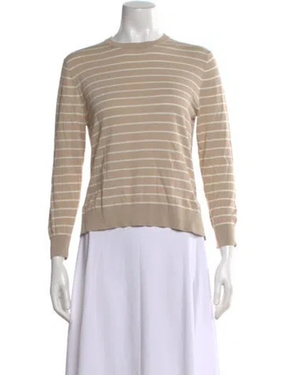 Pre-owned Kule Striped Crew Neck Sweater In Neutral