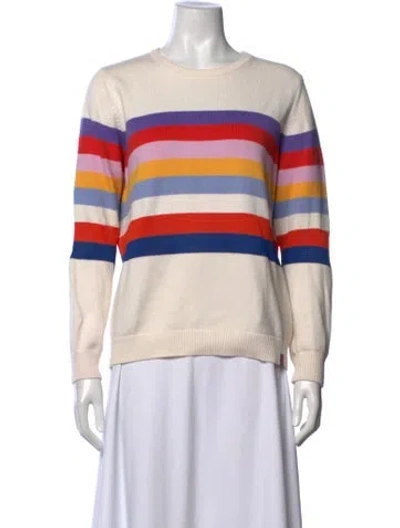 Pre-owned Kule Striped Crew Neck Sweater In Neutrals