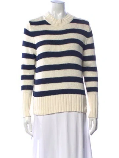 Pre-owned Kule Striped Crew Neck Sweater In Neutrals