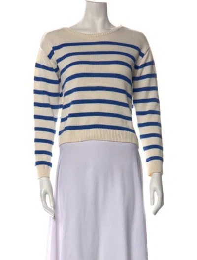 Pre-owned Kule Striped Crew Neck Sweater In Neutrals