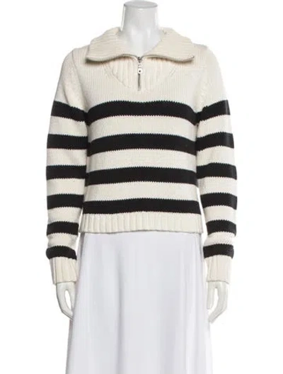 Pre-owned Kule Striped Crew Neck Sweater In Neutrals