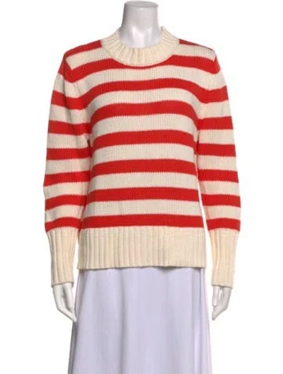 Pre-owned Kule Striped Crew Neck Sweater In Neutrals
