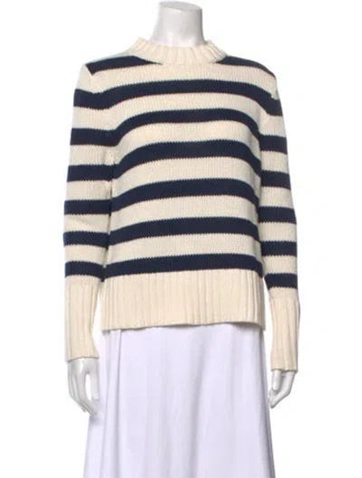Pre-owned Kule Striped Crew Neck Sweater In Neutrals