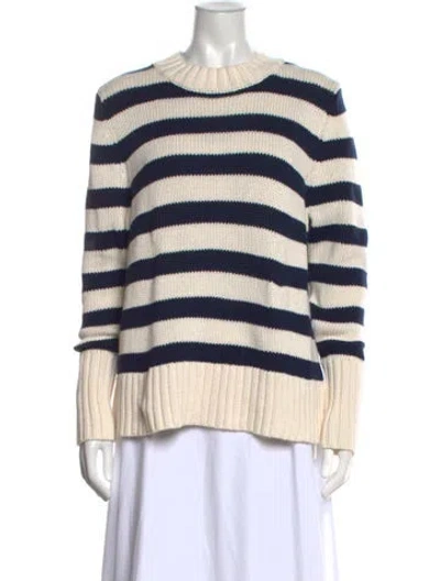 Pre-owned Kule Striped Crew Neck Sweater In Neutrals