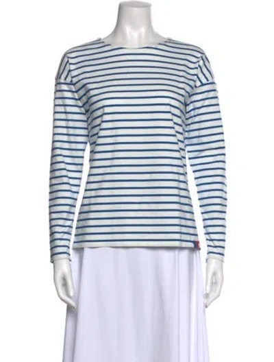 Pre-owned Kule Striped Crew Neck Top In Multi