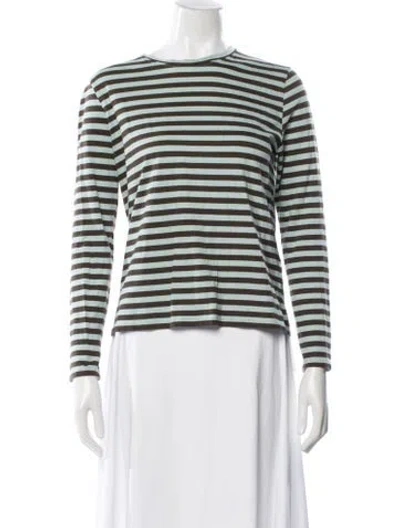Pre-owned Kule Striped Crew Neck Top In Multi