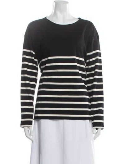 Pre-owned Kule Striped Crew Neck Top In Multi