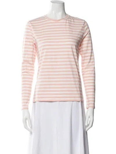 Pre-owned Kule Striped Crew Neck T-shirt In Multi