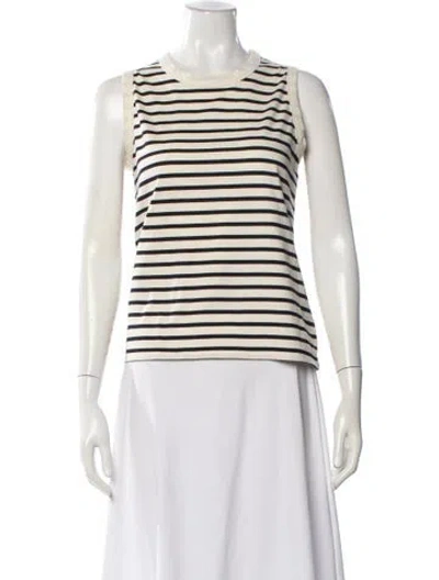 Pre-owned Kule Striped Crew Neck T-shirt In Multi