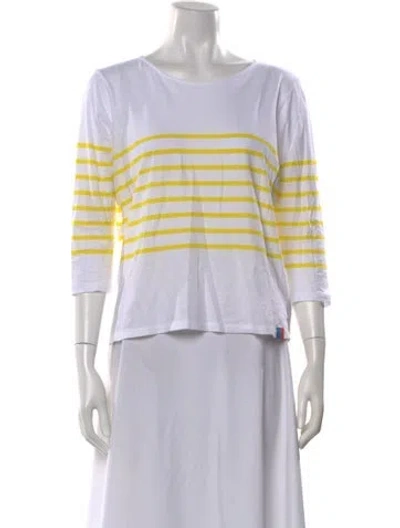 Pre-owned Kule Striped Crew Neck T-shirt In Multi