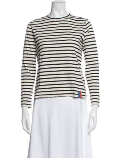 Pre-owned Kule Striped Crew Neck T-shirt In Multi