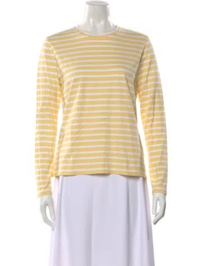 Pre-owned Kule Striped Crew Neck T-shirt In Multi