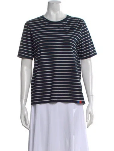 Pre-owned Kule Striped Crew Neck T-shirt In Multi