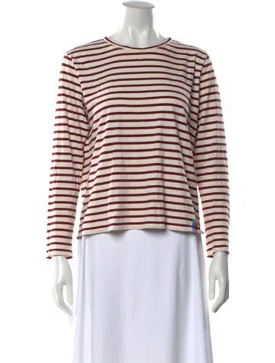Pre-owned Kule Striped Crew Neck T-shirt In Multi