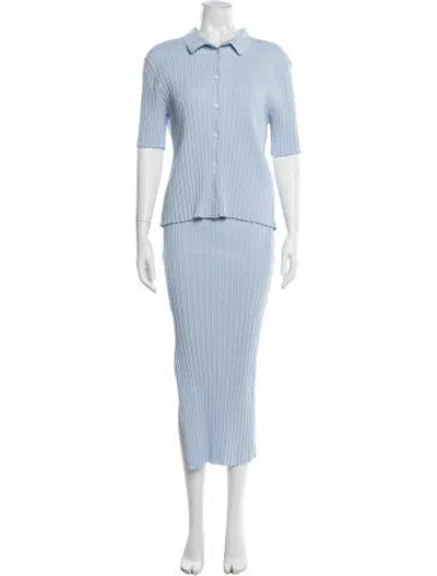 Pre-owned Kule Striped Dress Set In Blue