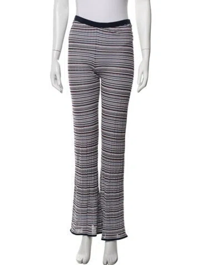 Pre-owned Kule Striped Flared Pants In Multicolor