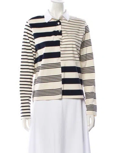 Pre-owned Kule Striped Long Sleeve Top