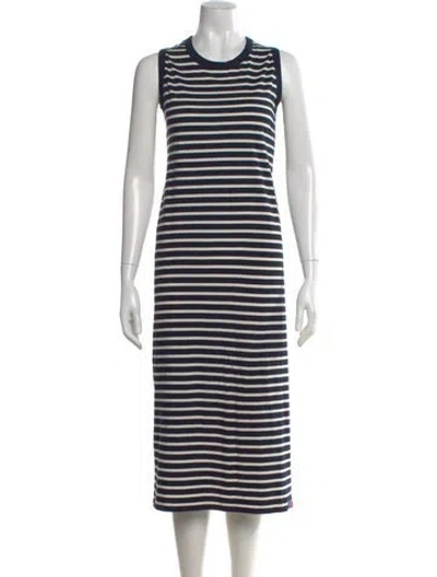 Pre-owned Kule Striped Midi Length Dress In Multi