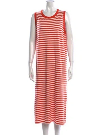 Pre-owned Kule Striped Midi Length Dress In Multi