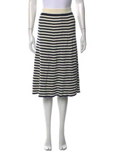 Pre-owned Kule Striped Midi Length Skirt W/ Tags