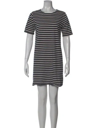 Pre-owned Kule Striped Mini Dress In Blue