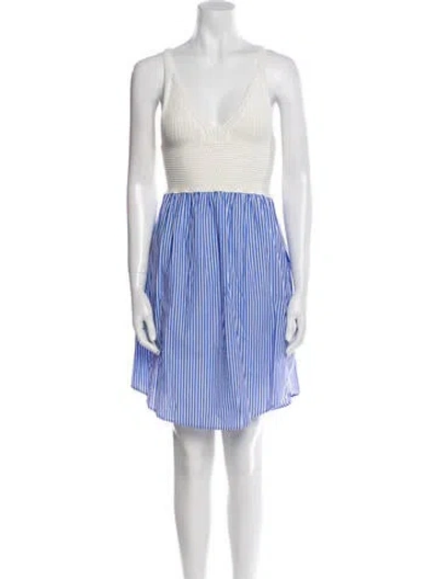 Pre-owned Kule Striped Mini Dress In Multi