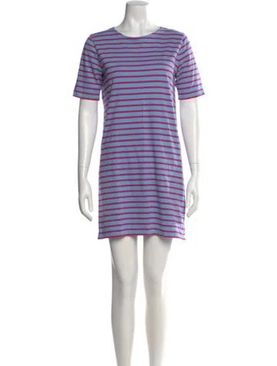 Pre-owned Kule Striped Mini Dress In Multi
