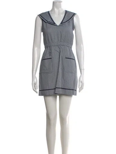 Pre-owned Kule Striped Mini Dress In Multi