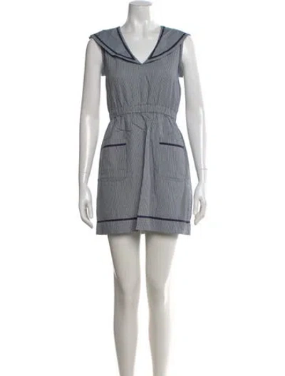 Pre-owned Kule Striped Mini Dress In Multi