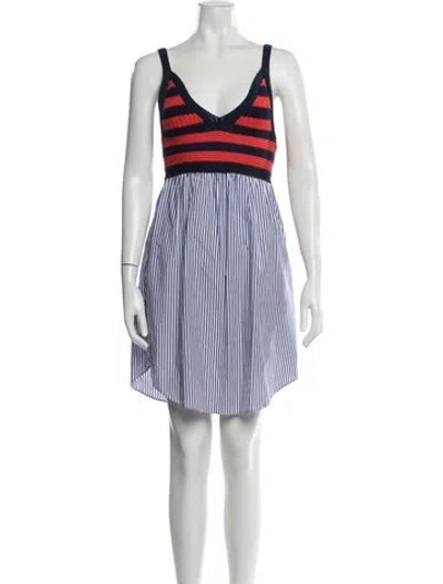 Pre-owned Kule Striped Mini Dress In Multi