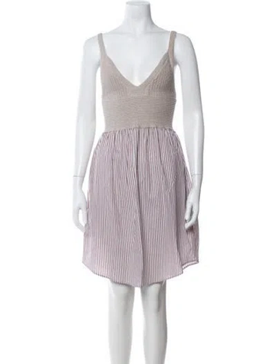 Pre-owned Kule Striped Mini Dress In Multicolor