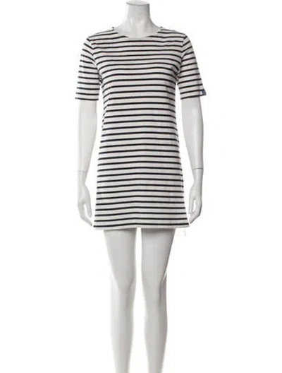 Pre-owned Kule Striped Mini Dress In Neutrals