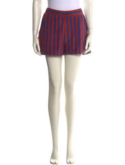 Pre-owned Kule Striped Mini Shorts In Multi